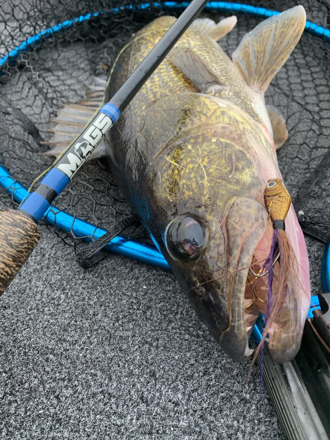 When walleye fishing, the jig is up